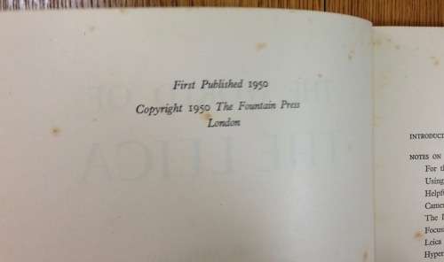 BOOK THE WORLD OF THE LEICA PHILIP JOHNSON 1950 PHOTOGRAPHY CAMERA RARE ITEM!!!!