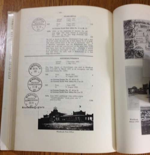 CATALOGUE=HANDBOOK=POSTAGE STAMPS and CANCELLATIONS of the POST OFFICES of GERMAN SOUTH WEST AFRICA.