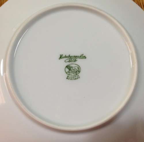 COFFEE SET=HUTSCHENREUTHER=NOBLESSE=BLUE and WHITE=FLOWERS=FLORAL=EGGSHELL THIN PORCELAIN=21 piece.