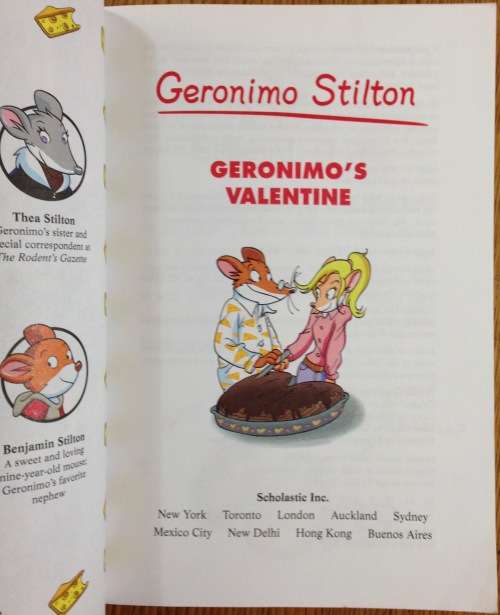 GERONIM0`S VALENTINE GERONIMO STILTON 2009 MOUSE STORY!!! AWESOME ILLUSTRATIONS!!! BOOK!!