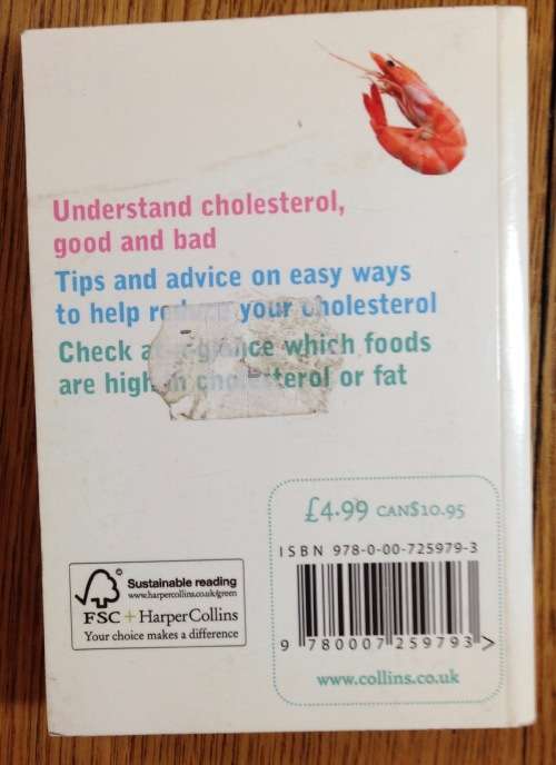 CHOLESTROL COUNTER COLLINS GEM KATE SANTON 2007 Understanding tips advise foods graphs lots of info!