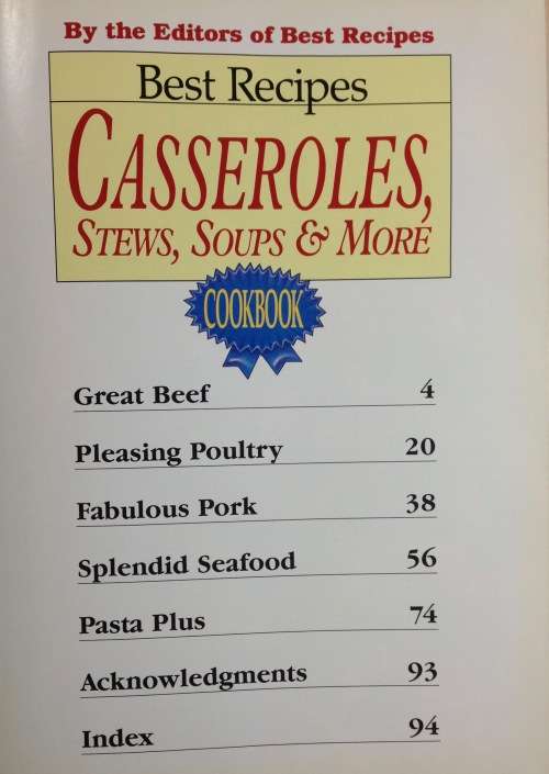 CASSEROLES, STEWS, SOUPS AND MORE RECIPE BOOK COOKING MEALS.