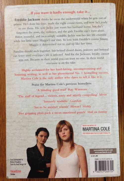 THE TAKE MARTINA COLE 2005 SOFTCOVER PAPERBACK 505 pages.