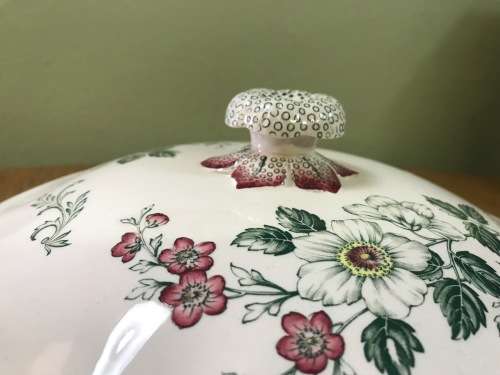 COPELAND SPODE=SYLVAN=ENGLAND=TUREEN and LID=FLOWERS and LEAVES=FLORAL=Please read notes......