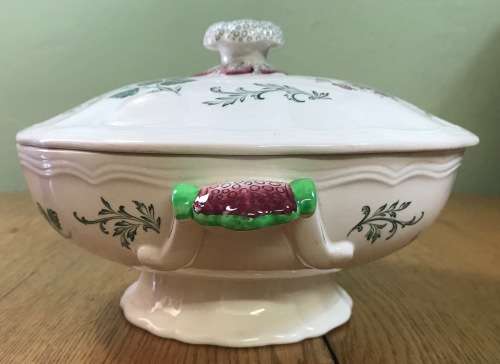 COPELAND SPODE=SYLVAN=ENGLAND=TUREEN and LID=FLOWERS and LEAVES=FLORAL=Please read notes......