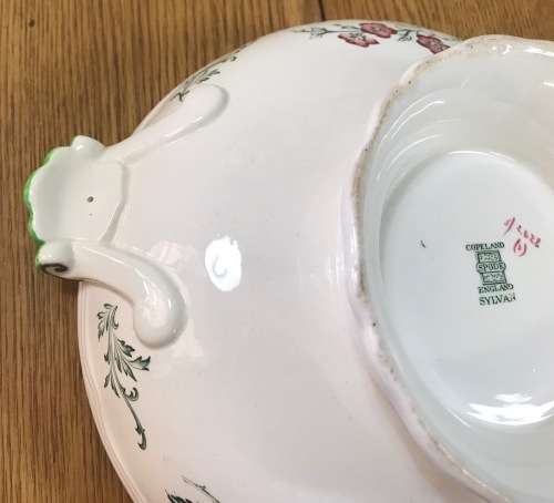 COPELAND SPODE=SYLVAN=ENGLAND=TUREEN and LID=FLOWERS and LEAVES=FLORAL=Please read notes......