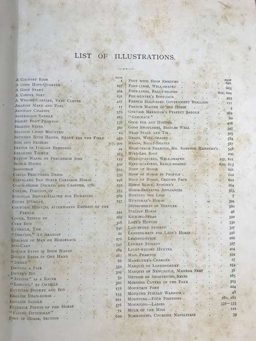 THE BOOK of the HORSE SAMUEL SIDNEY 1893 CASSELL and CO. LONDON NEW EDITION SINCLAIR and BLEW VET.