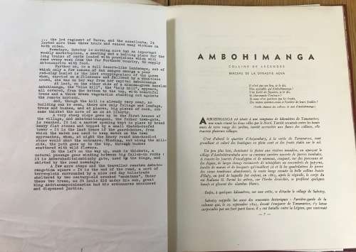 AMBOHIMANGA HILL of LEGENDS CRADLE OF THE HOVA DYNASTY TANANARIVE OFFICIAL PRINTING FRENCH 1953 RARE