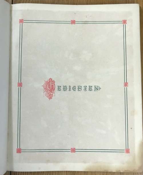 HUBERT ELFFERS Bloemen In Het Kaapland Geplukt 1885 1st EDITI0N PAUL SOLOMON CAPE TOWN POETRY DUTCH.