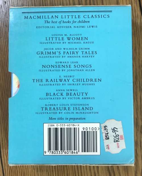 GRIMM`S FAIRY TALES COLLECTED by JACOB and WILHELM GRIMM MACMILLAN LITTLE CLASSICS TREASURE ISLAND.