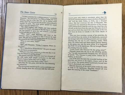 THE SNOW GOOSE PAUL GALLICO 1946 31 pages BOOK