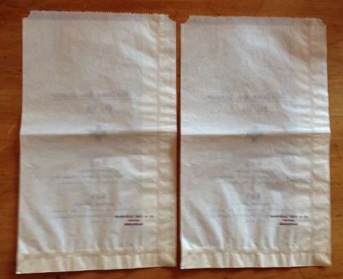 UNION-CASTLE MAIL STEAMSHIP C0., LTD.=2 x BAGS for HYGIENIC BANDAGES=RED CROSS=ENGLISH=AFRIKAANS.