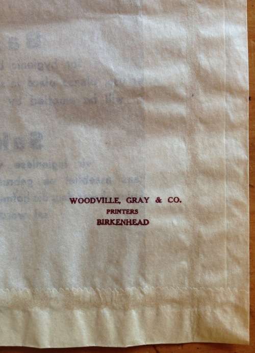 UNION-CASTLE MAIL STEAMSHIP C0., LTD.=2 x BAGS for HYGIENIC BANDAGES=RED CROSS=ENGLISH=AFRIKAANS.