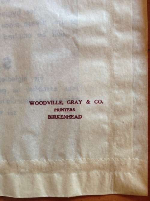 UNION-CASTLE MAIL STEAMSHIP C0., LTD.=2 x BAGS for HYGIENIC BANDAGES=RED CROSS=ENGLISH=AFRIKAANS.