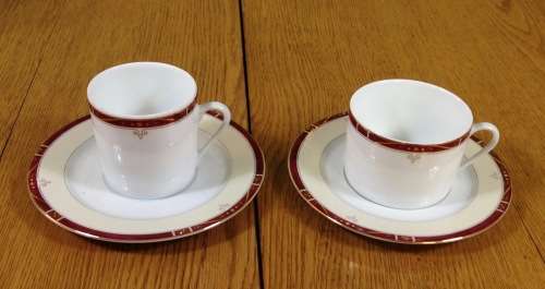DINNER SERVICE=LIMOGES=SCALA RUBIS=PHILIPPE DESHOULIERES=10 place setting=101 piece=MAGNIFICENT!!!!!