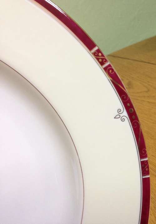 DINNER SERVICE=LIMOGES=SCALA RUBIS=PHILIPPE DESHOULIERES=10 place setting=101 piece=MAGNIFICENT!!!!!