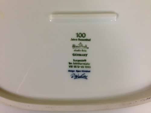 ROSENTHAL 1001 ARABIAN NIGHTS STUDIO LINIE Germany JUBILEE 100 YEARS LARGEWALL DISPLAY PLATE PLATTER