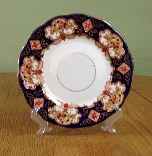 ROYAL ALBERT DERBY IMARI STYLE SIDE PLATE x 1 BONE CHINA 1950`s - 1960`s ENGLAND.