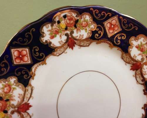 ROYAL ALBERT DERBY IMARI STYLE SIDE PLATE x 1 BONE CHINA 1950`s - 1960`s ENGLAND.
