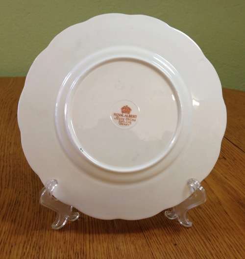 ROYAL ALBERT DERBY IMARI STYLE SIDE PLATE x 1 BONE CHINA 1950`s - 1960`s ENGLAND.