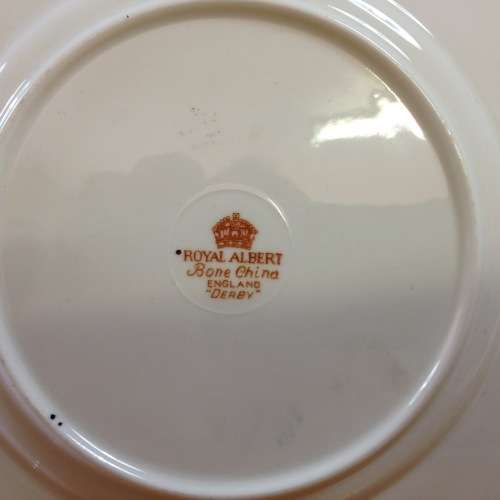 ROYAL ALBERT DERBY IMARI STYLE SIDE PLATE x 1 BONE CHINA 1950`s - 1960`s ENGLAND.