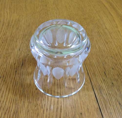 ROYAL DOULTON CRYSTAL VASE SMALL PERFECT!!! ORIGINAL BOX stunning gift!!! FLOWERS
