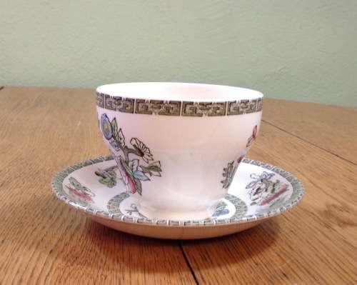 JOHNSON BROS INDIAN TREE=TEA DUO x 1=CUP=SAUCER=ENGLAND.