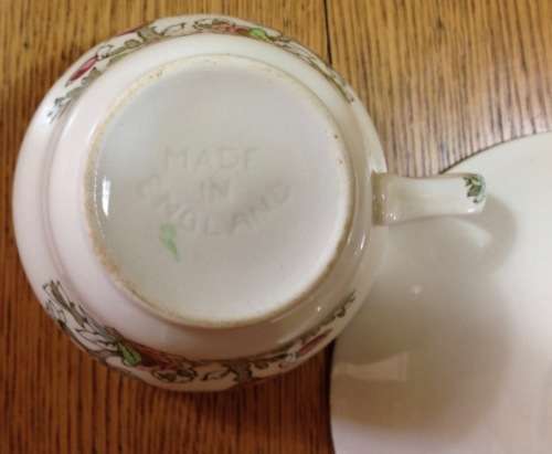 JOHNSON BROS INDIAN TREE=TEA DUO x 1=CUP=SAUCER=ENGLAND.