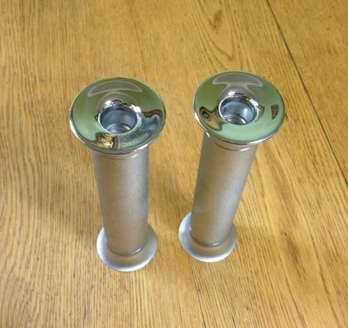 CANDLESTICKS PAIR (2) STEEL LIFE FINLAND STAINLESS STEEL BRUSHED PATTERNED VERY ELEGANT!!!!!