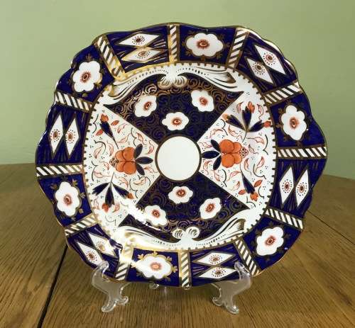 MAGNIFICENT IMARI TEA SET 40pc STEPHEN CLIVE? DERBY STYLE ENGLAND 12x TRIOS 2x CAKE Large MILK SUGAR