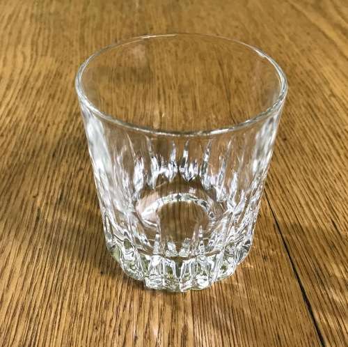 6 x GLASS TUMBLERS=WHISKY=WATER=JUICE=GOOD CONDITION.