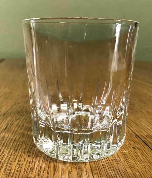 6 x GLASS TUMBLERS=WHISKY=WATER=JUICE=GOOD CONDITION.