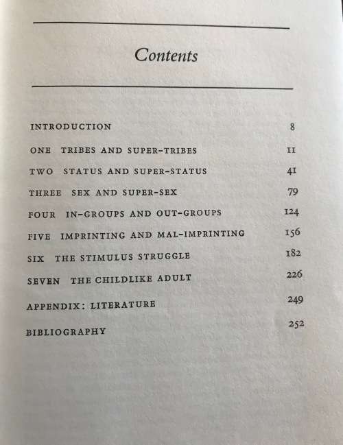 BOOK THE HUMAN ZOO DESMOND MORRIS 1969 Ist EDITION NOVEL.