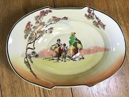 ROYAL DOULTON THE GLEANERS BOWL D6123 Shape 1018 1940 ENGLAND