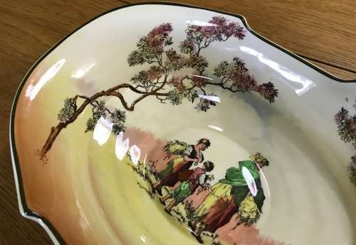 ROYAL DOULTON THE GLEANERS BOWL D6123 Shape 1018 1940 ENGLAND