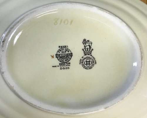 ROYAL DOULTON THE GLEANERS BOWL D6123 Shape 1018 1940 ENGLAND