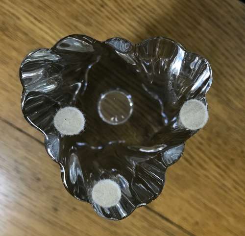 BACCARAT CRYSTAL ODILON SWIRL GLASS CANDLESTICKS - PAIR - Candle Holders.