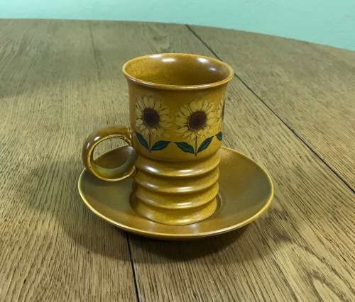 COFFEE SET=CARLTONWARE=CARLTON WARE=ART DECO=RETRO=SUNFLOWER DESIGN=2922=1960-70=14 pieces=UNUSUAL!!