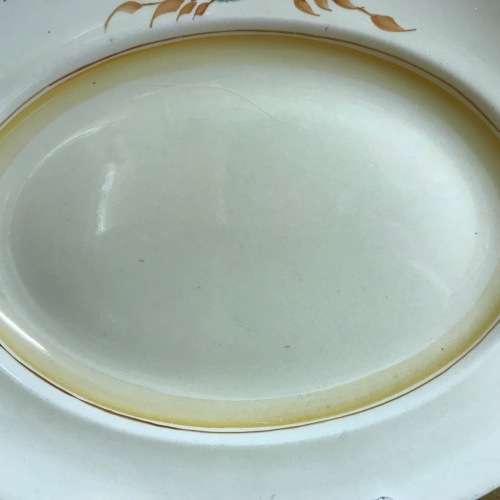 CLARICE CLIFF OVAL PLATTER NEWPORT POTTERY HONEYDEW PATTERN FLOWER RHODANTHE HANDPAINTED ENGLAND!!!