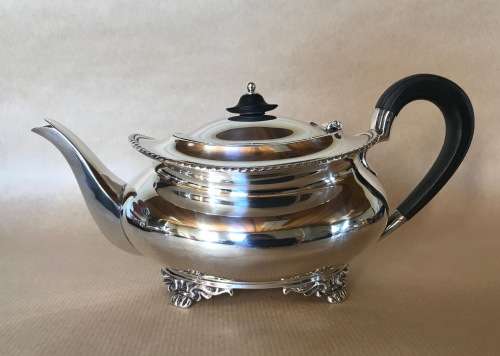STERLING SILVER HALLMARKED TEA SET=SHEFFIELD=ATKIN BROS=MAPLES & Co.=1913/16=ENGLAND=TEAPOT=ANTIQUE!