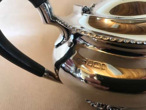 STERLING SILVER HALLMARKED TEA SET=SHEFFIELD=ATKIN BROS=MAPLES & Co.=1913/16=ENGLAND=TEAPOT=ANTIQUE!