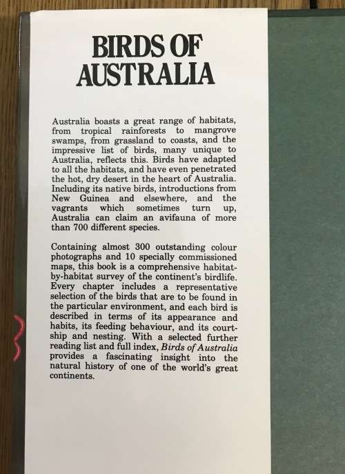 BIRDS of AUSTRALIA COLIN HARRISON 1988 Parrots Lories Lorikeets Parakeets Many others BOOK