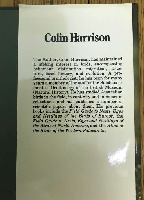 BIRDS of AUSTRALIA COLIN HARRISON 1988 Parrots Lories Lorikeets Parakeets Many others BOOK