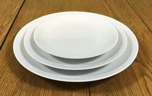 ARZBERG=DINNER & TEA SERVICE=76 PIECES=8 PLACE SETTING=ICE WHITE=GERMANY=AWESOME=PRACTICAL=SIMPLE!!!