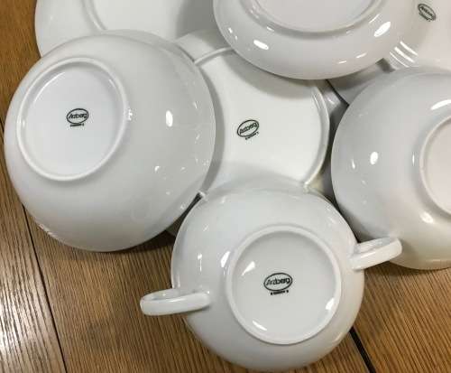 ARZBERG=DINNER & TEA SERVICE=76 PIECES=8 PLACE SETTING=ICE WHITE=GERMANY=AWESOME=PRACTICAL=SIMPLE!!!
