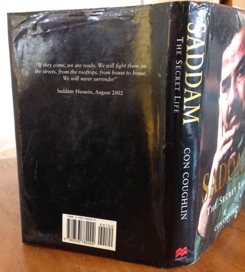 BOOK SADDAM THE SECRET LIFE CON COUGHLIN 2002 SADDAM HUSSEIN IRAQ MIDDLE EAST ARABS TIKRIT BAGHDAD.