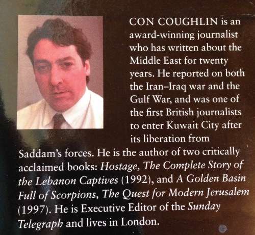 BOOK SADDAM THE SECRET LIFE CON COUGHLIN 2002 SADDAM HUSSEIN IRAQ MIDDLE EAST ARABS TIKRIT BAGHDAD.