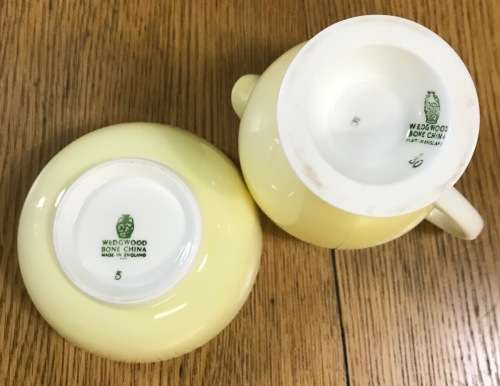 WEDGWOOD APRIL HARLEQUIN COFFEE SET 16 piece DEMITASSE EXPRESSO 1950`s STUNNING SERVICE!!!!!!!!!