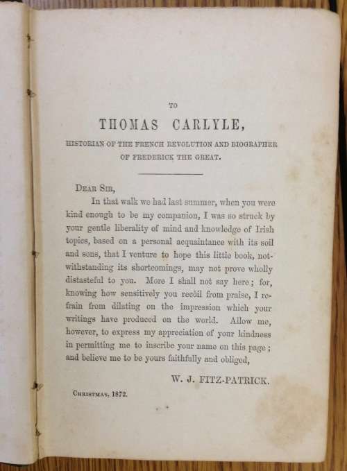 IRISH WITS and WORTHIES=Dr. Lanigan's life + times since 1770=W. J. Fitz-Patrick=1873=DUBLIN=IRELAND
