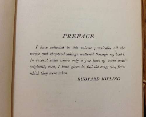 Songs from Books Macmillan`s pocket Kipling RUDYARD KIPLING 1920.